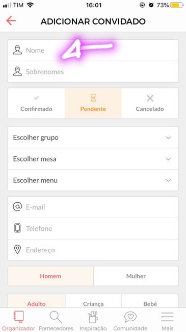 Como incluir lista de convidados no site??? 5