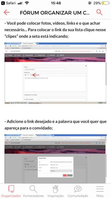 Como incluir lista de convidados no site??? 1