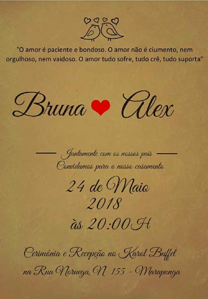 Convites de casamento - 1
