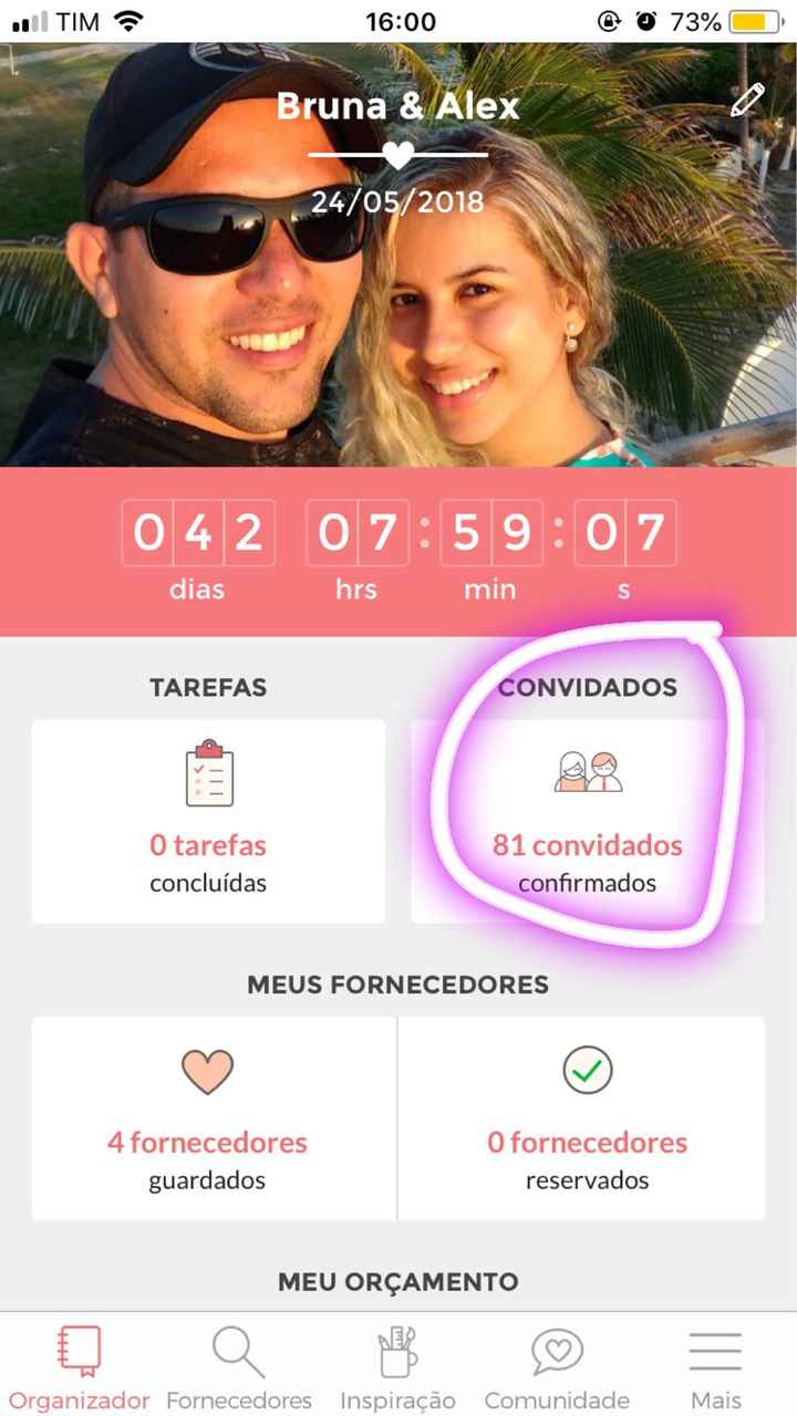Como incluir lista de convidados no site??? - 1