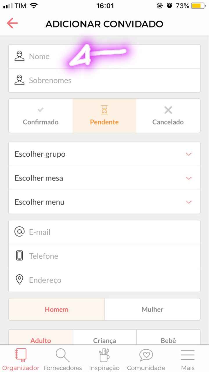 Como incluir lista de convidados no site??? - 3