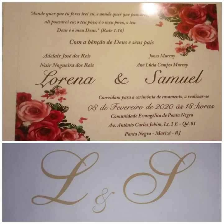 Convites Do Meu Casamento ❤💑 - 1