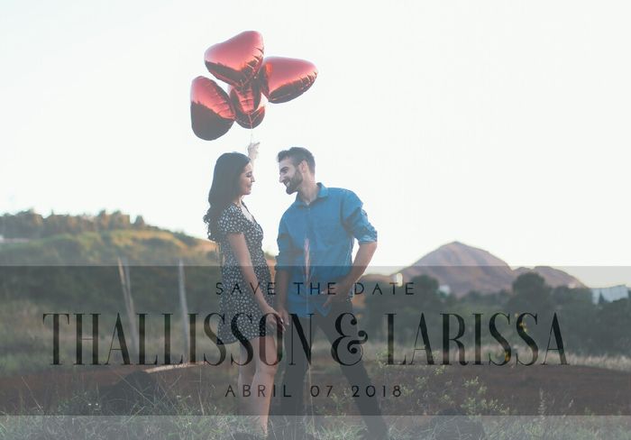  o que acham deste Save The Date ? - 1
