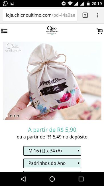 Convite para padrinhos - 1