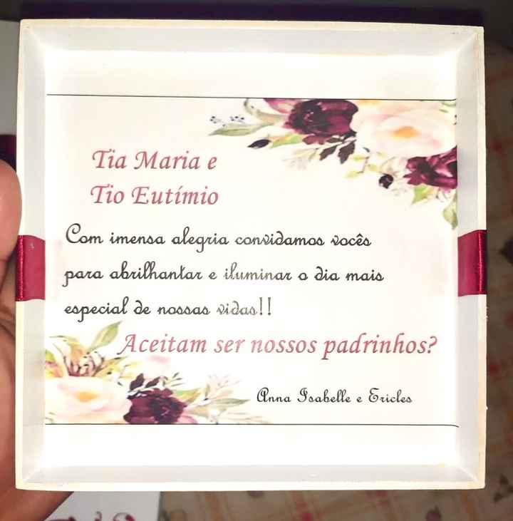 Convite Padrinhos 😍 - 2