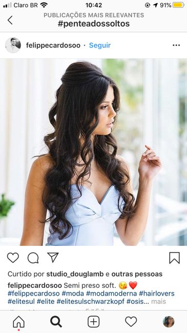 Inspirações de Penteados para Cabelo Solto - 1