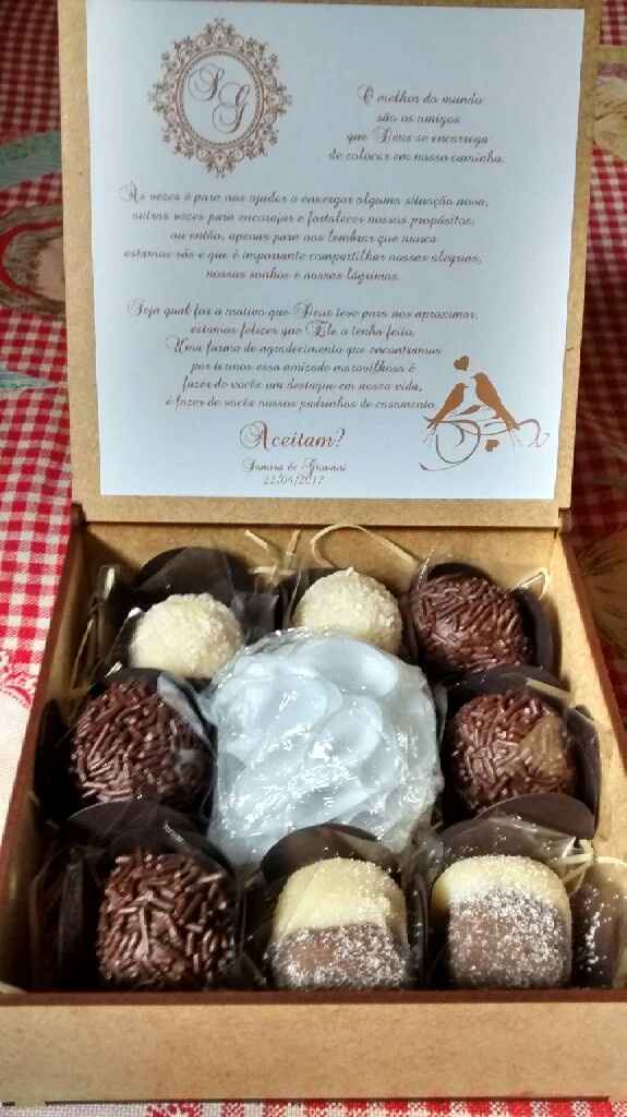 Caixas convite padrinhos - 1