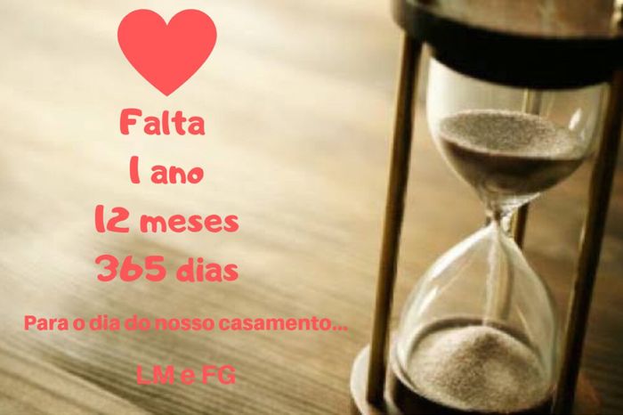 Enfim os 365 dias para o dia C... - 1