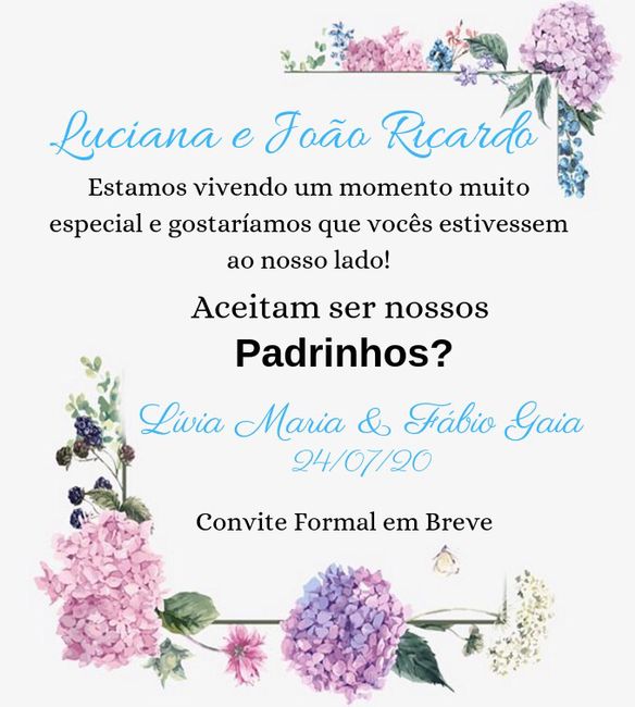 Convite padrinhos - 1