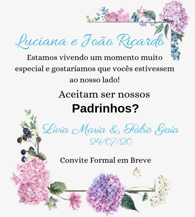 Convite padrinhos - 1
