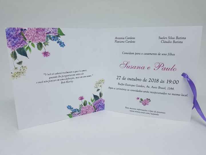Arte Convite de Casamento #vemver - 1