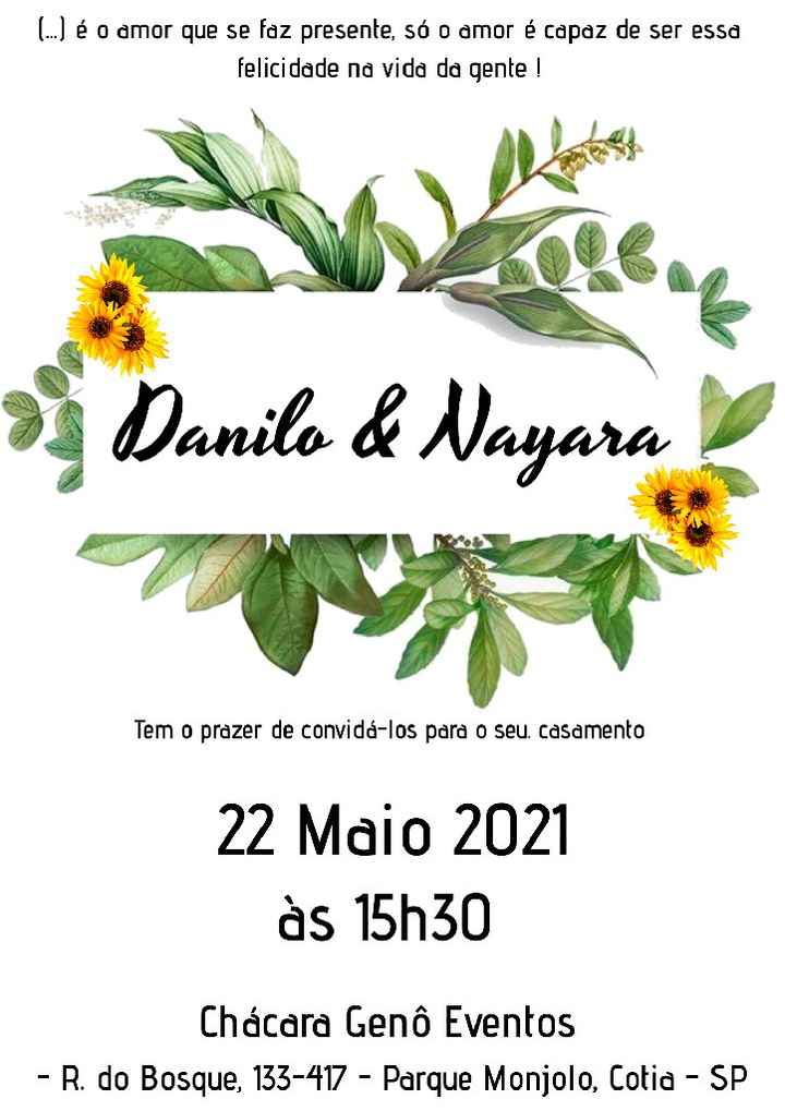 Duvida nos convites - 3
