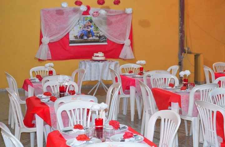 Decoração do noivado