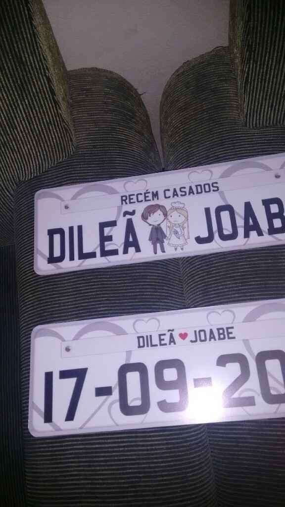 Plaquinhas de carro personalizadas - 1