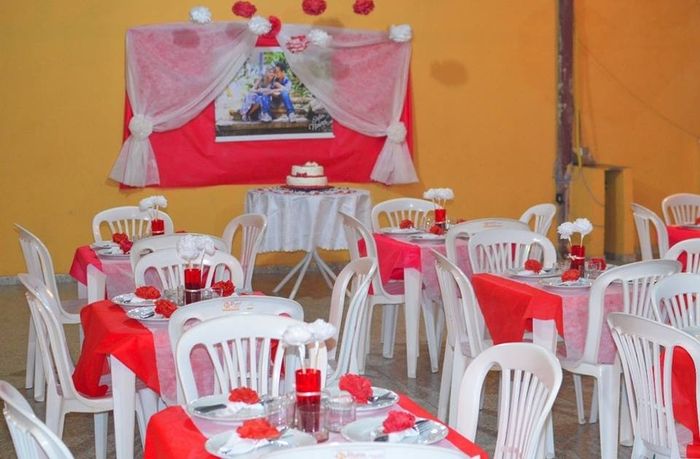 Decoração do noivado