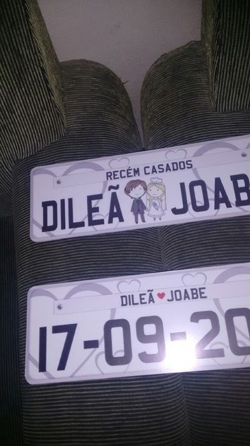 Plaquinhas de carro personalizadas - 1
