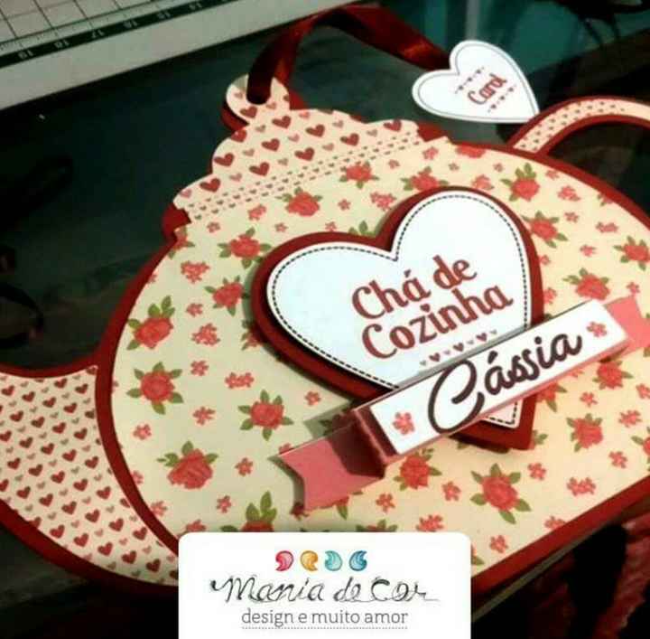 Inspiração para convite de chá de cozinha - 2