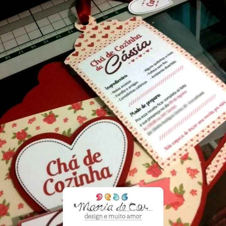 Convite Chá de Cozinha