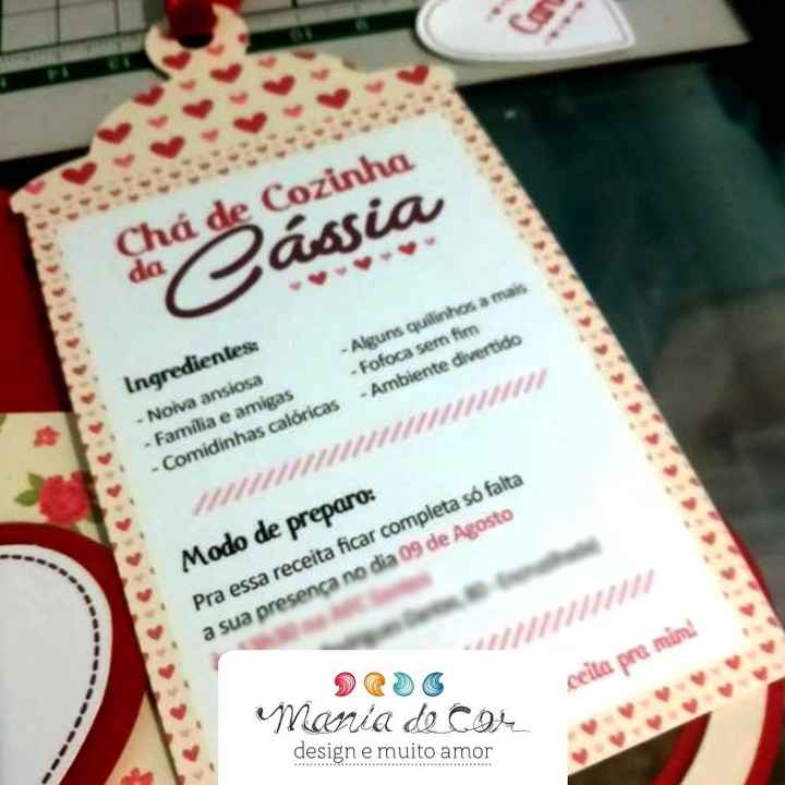 Convite Chá de Cozinha