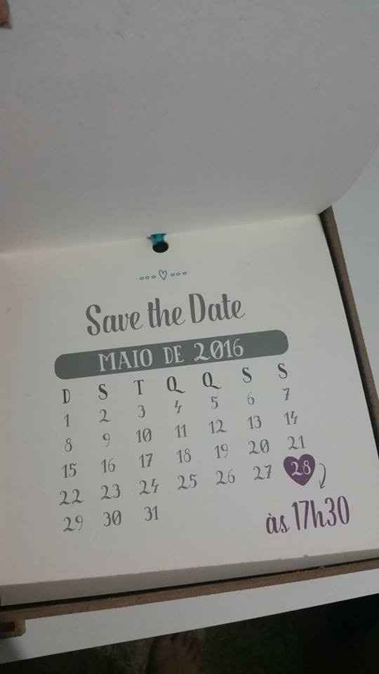 Save the date (Caixa das madrinhas)