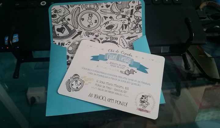 Prévia do convite do meu chá de cozinha