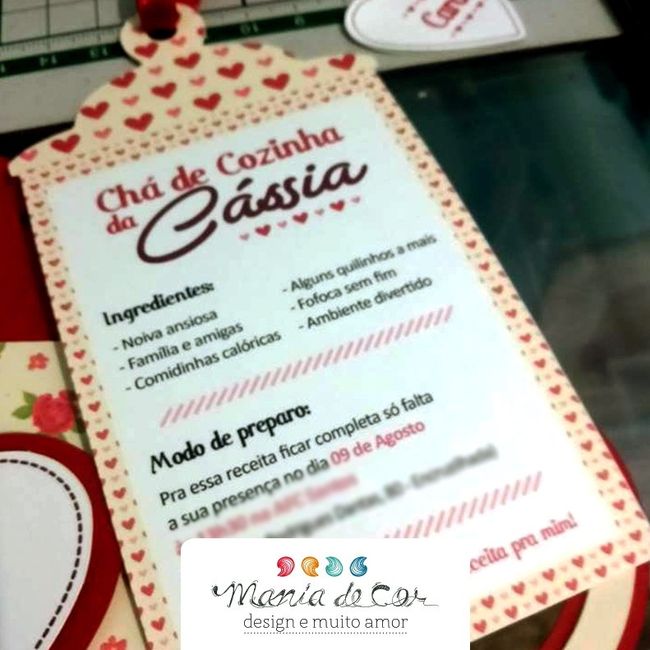 Convite Chá de Cozinha