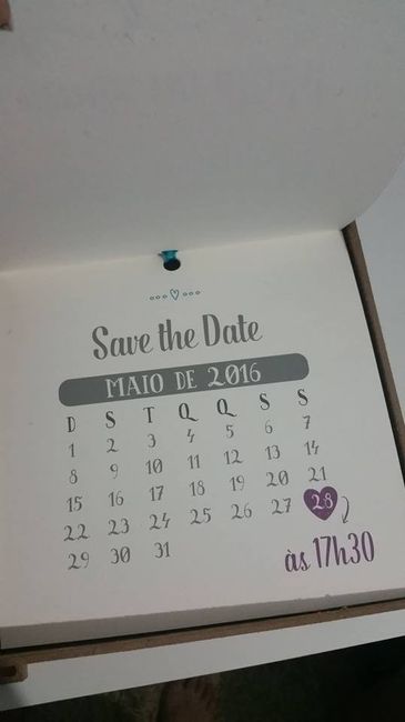 Save the date (Caixa das madrinhas)
