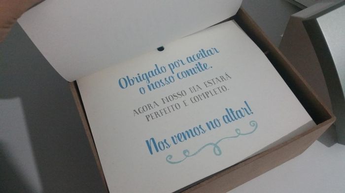 Agradecimento aos padrinhos