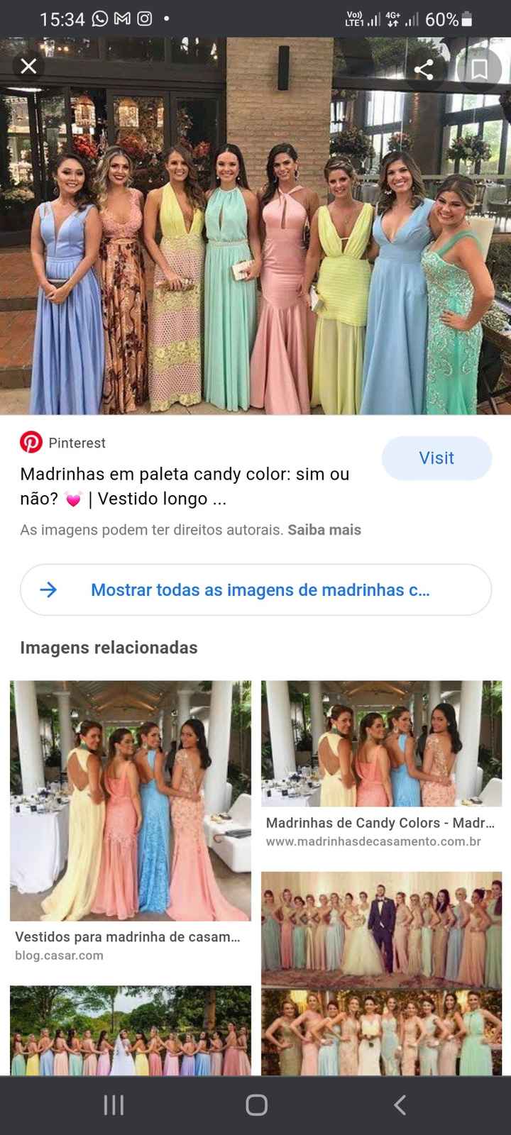 Cor de roupas das Madrinhas - 1