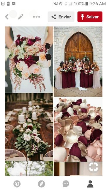 #noivamusa - decoração marsala 😍 - 3