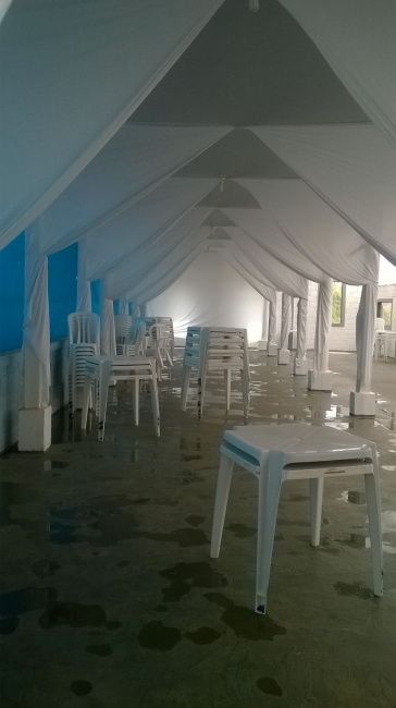 Alugamos o local para a festa