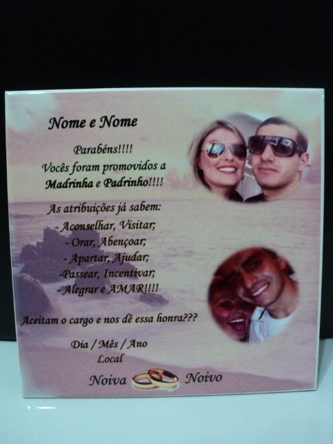 Convite para padrinhos