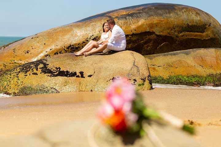 Pré-weddings na comu - Foto na praia - 1