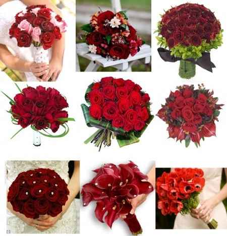 Modelos de buquêt vermelho