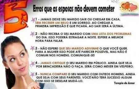 5 erros que as esposas não devem cometer  - 1