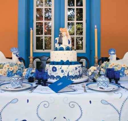 Decoração Azul com Branco