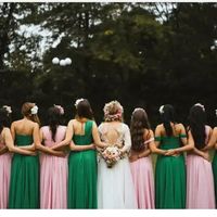 Duas cores para vestido de madrinhas - 1