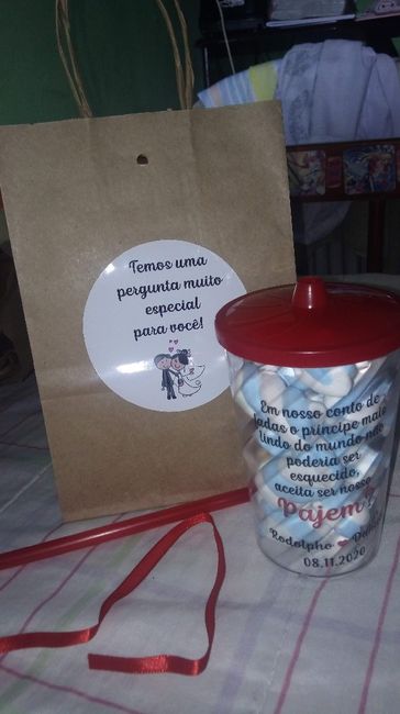 Sacolinhas para presentear os padrinhos, alguém fez? 1
