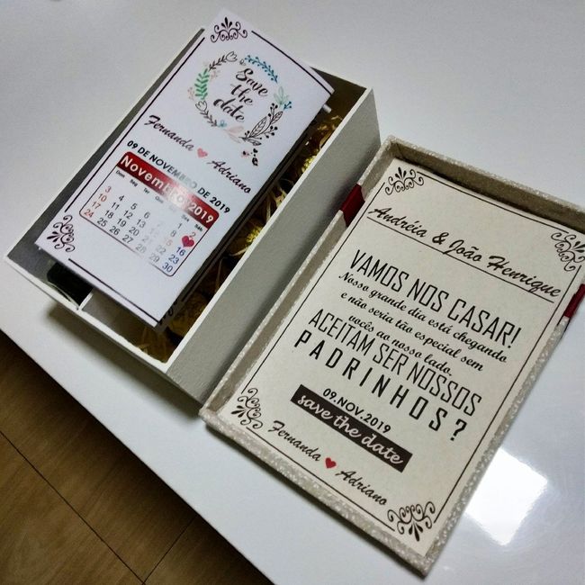Caixa convite dos padrinhos #diy# - 3