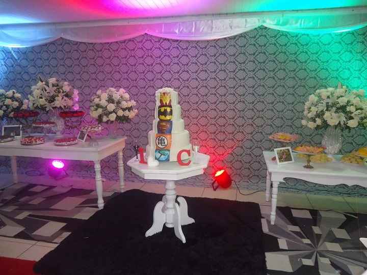 Teve um toque vermelho nos doces...