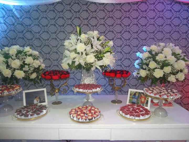Mesa dos doces...