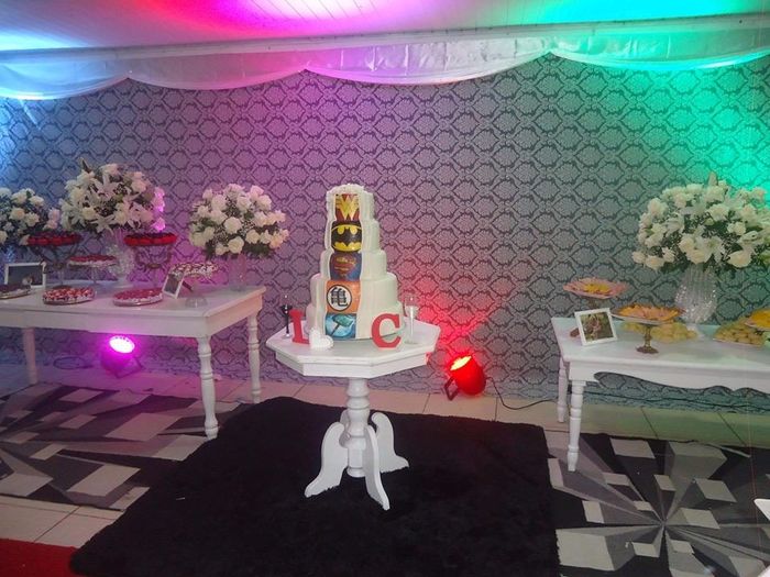 Teve um toque vermelho nos doces...