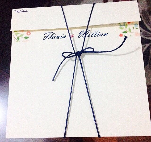 Convite casamento feito por mim