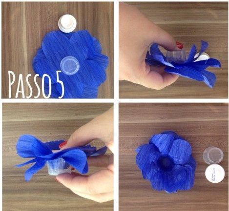 Passo 5: Utilizando dois objetos que se encaixam posicionei o copo no centro da forminha e do outro 