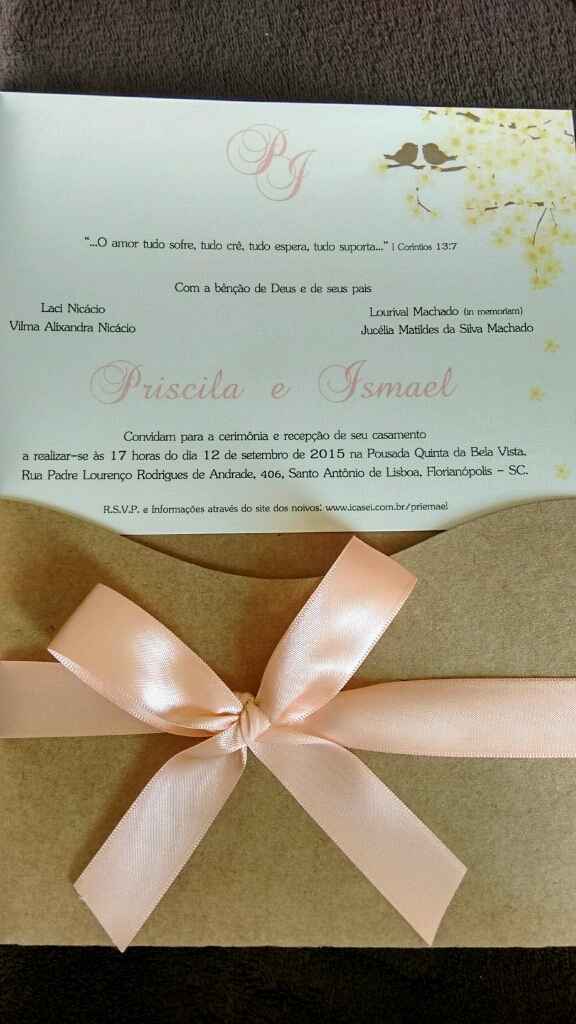 Meu convite de casamento :) - 1