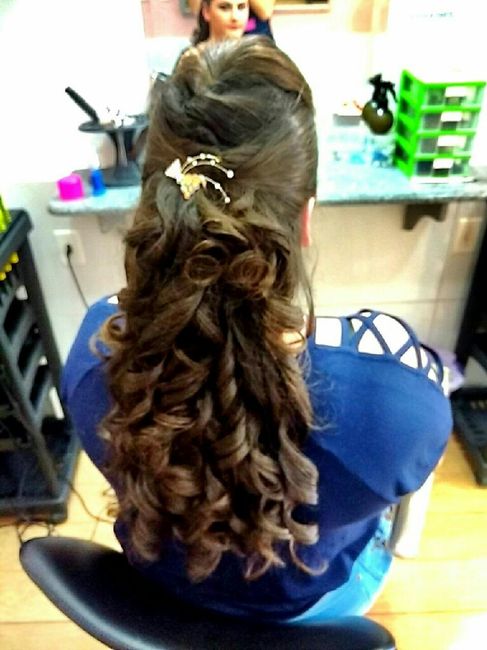 O penteado de noiva da Renata - 1