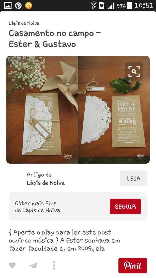 Meu convite de casamento - 1