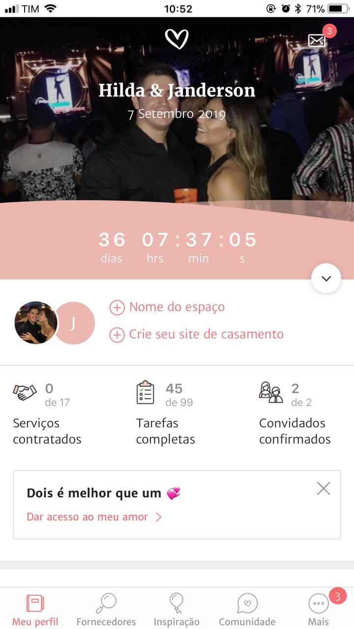 36 dias pro casamento ❤️ - 1
