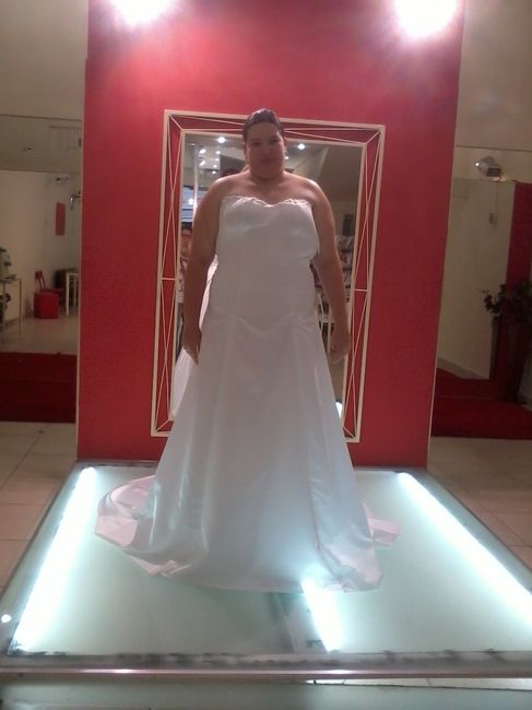 Meu vestido de noiva, em fase de confecção