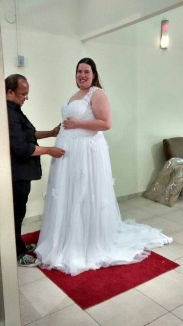 Meu vestido quase pronto 